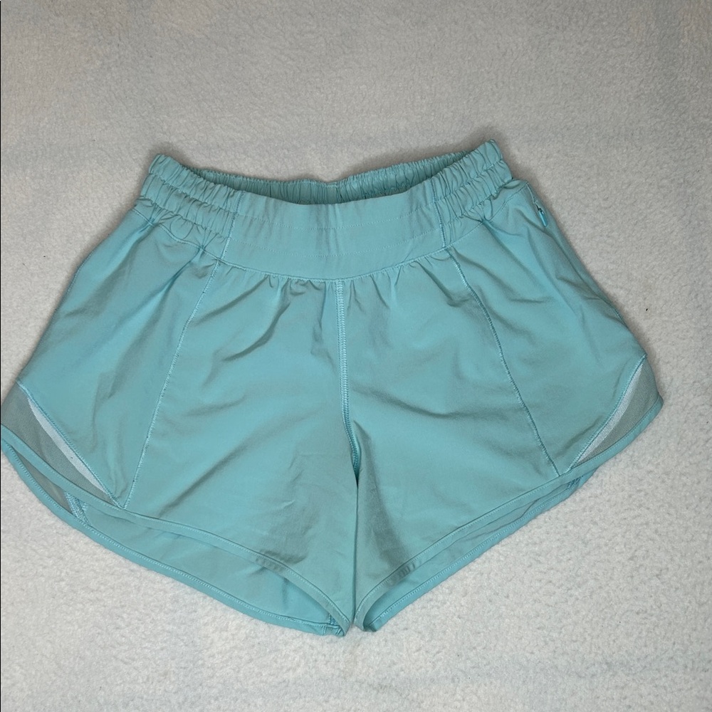 Lululemon Athletica Aqua Hotty Hot Shorts